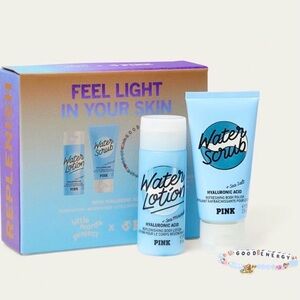 Victoria's Secret PINK x Little Words Project Feel Light Body Lotion Scrub Gift